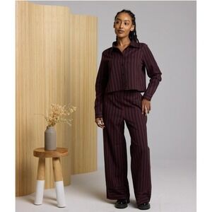 Known Supply Ophelia 2 Piece Pants Set Organic Cotton Eco Core Wide Leg Sz M/L